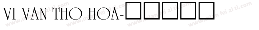 VI Van Tho Hoa字体转换